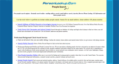 Desktop Screenshot of personlookup.com