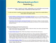 Tablet Screenshot of personlookup.com